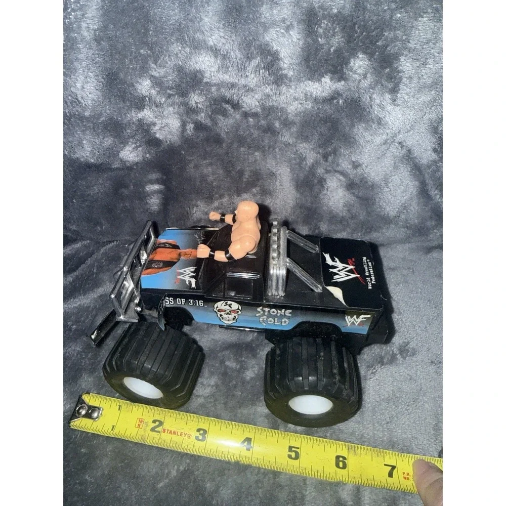 Vintage WWF Attitude Era Stone Cold Monster Truck 1998 Toy Island